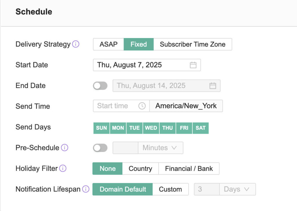 Pushly - add and schedule out your feed