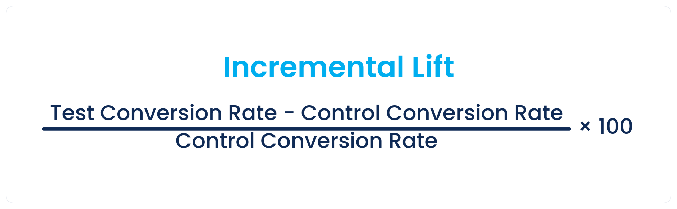 Incremental lift